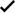 ✓